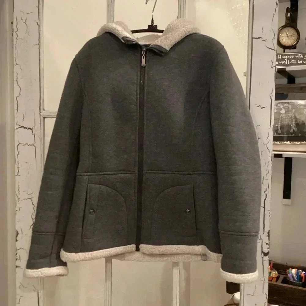 Weatherproof 1948 Fleece Lined Grey Coat